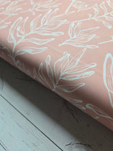 Peach Leaf Outline Print {by the half yard}