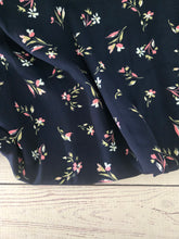 Navy & Pink Petite Floral {by the half yard}