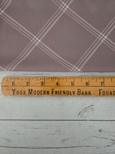 Tan & White Diagonal Plaid {by the half yard}