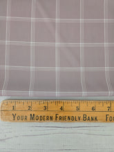 Exclusive Design- Tan & White Window Pane Plaid {by the half yard}