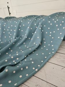 Dusty Blue Random Dot {by the half yard}