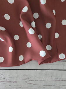 Rust Polka Dots {by the half yard}