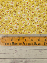 Goldenrold Floral Silky Polyester {by the half yard}