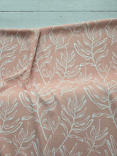 Peach Leaf Outline Print {by the half yard}