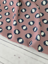 Chestnut Abstract Dots Pinstripe Poly {by the half yard}