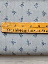 Exclusive Design- Dusty Blue Gray Floral & Circles Print {by the half yard}
