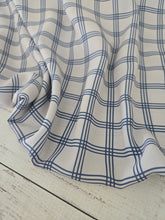 Exclusive Design- Light Taupe & Navy Plaid {by the half yard}
