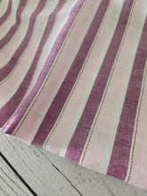 Blush & Plum Lurex Stripe Cotton Blend {by the half yard}