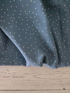 Dusty Blue Random Dots {by the half yard}