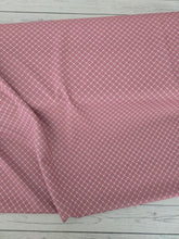 Dark Rose Diagonal Geometric Print Poly Slub {by the half yard}