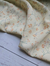Butter Yellow Viny Floral Print {by the half yard}