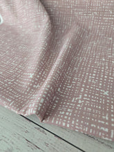 Dusty Pink & White Irregular Plaid Opaque Petite Swiss Dot 100% Polyester {by the half yard}