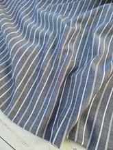 Charcoal & White Stripe Cotton {by the half yard}