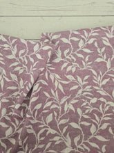 Dusty Mulberry Vining Print Linen Look Poly {by the half yard}