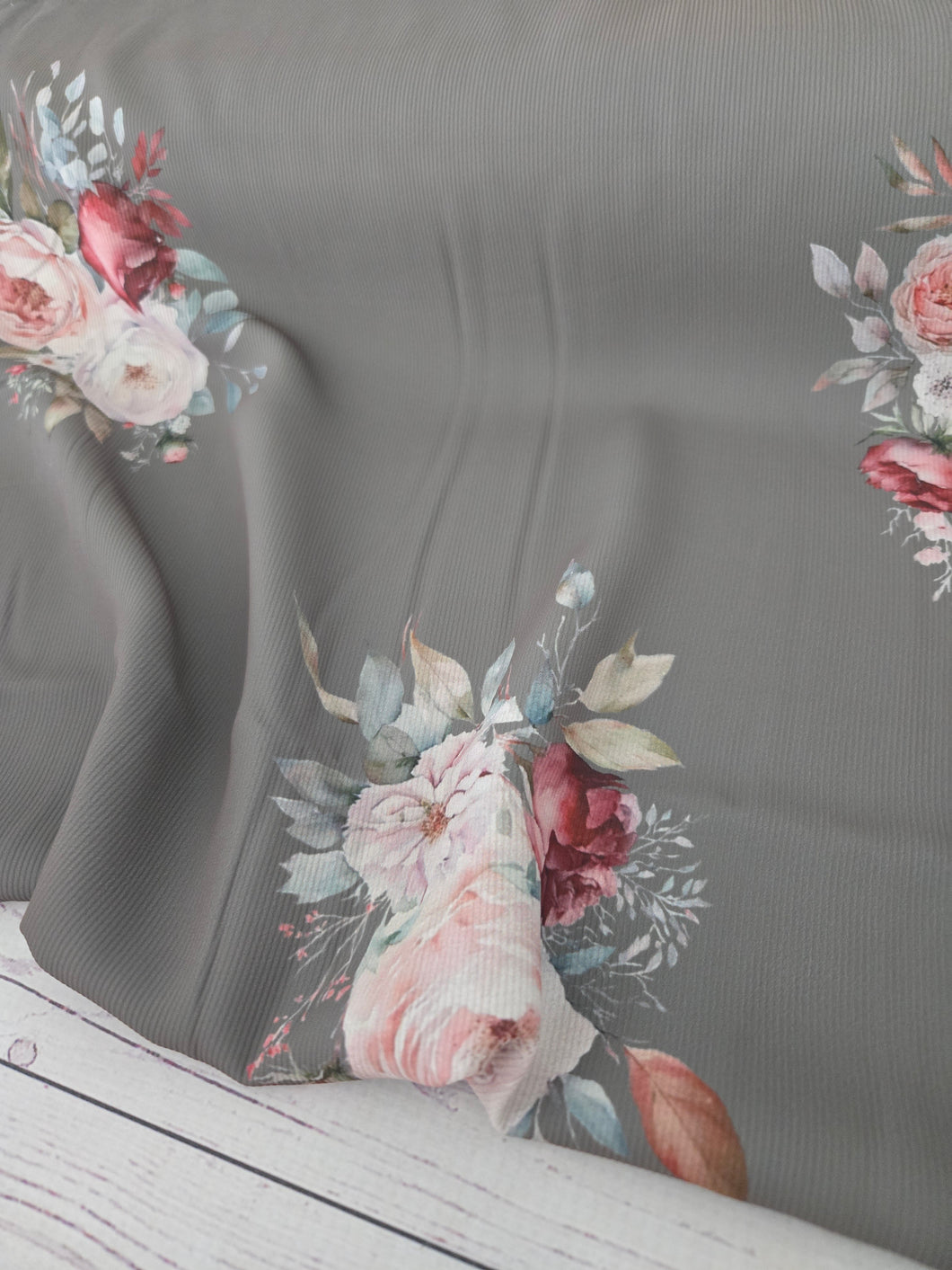 Exclusive Design- Olive Large Floral {by the half yard}