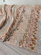 Boho Floral Stripe Opaque Air Flow 100% Polyester {by the half yard}