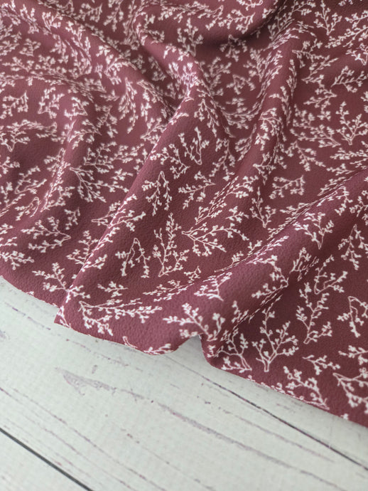 *REMNANT* 3 Yds- Exclusive Design- Henna Petite Vine Print