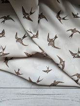 *REMNANT* 3 Yds- Brown Bird Print