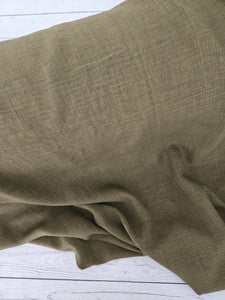 Olive Woven Look Polyester {by the half yard}