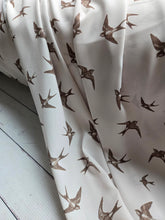 *REMNANT* 3 Yds- Brown Bird Print