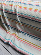 Groovy Horizontal Stripes Swiss Dot Knit {by the half yard}