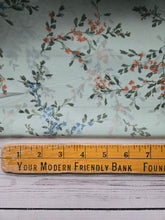 Seafoam Viny Floral Chiffon {by the half yard}