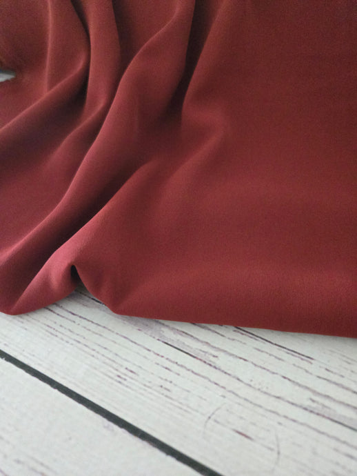 Solid Barn Red Triple Georgette {by the half yard}