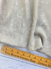 Sunlit Moss Line Drawn Floral {by the half yard}