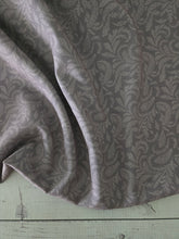 Mauve Elegant Print Poly Slub {by the half yard}
