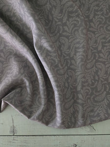 Mauve Elegant Print Poly Slub {by the half yard}
