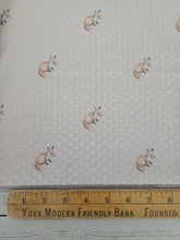 Exclusive Design- Blushy Taupe Fox Print Swiss Dot Knit {by the half yard}