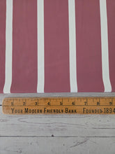 Exclusive Design- Dark Dusty Rose Stripes Matte Athletic Knit {by the half yard}