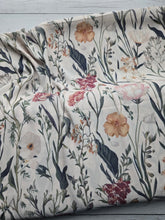 Cream Botanical Floral {by the half yard}