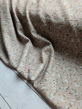 *REMNANT* 2 Yds- Exclusive Design- Medium Brown Peony Print