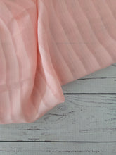 Peach Stripe Chiffon Georgette {by the half yard}
