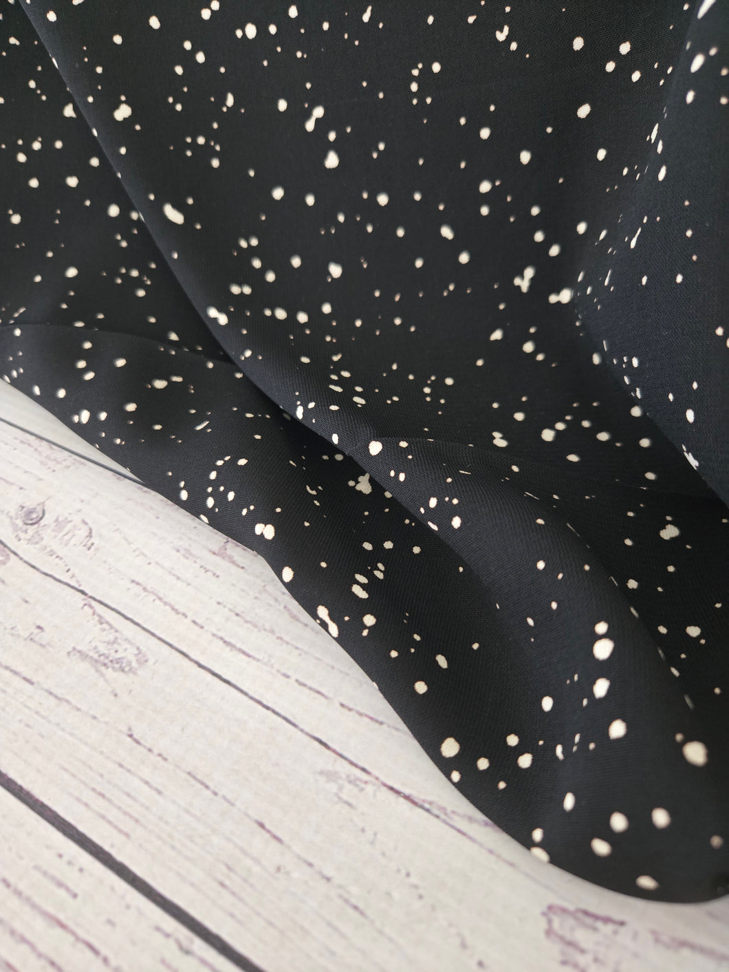 Black Random Print {by the half yard}