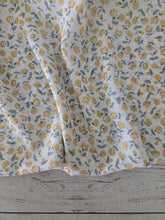 Soft Yellow Petite Floral Crinkle Georgette {by the half yard}