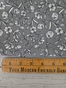 Dark Sage Floral {by the half yard}