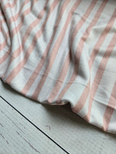 Exclusive Design- Blush Double Stripe Double Brushed Poly (DBP) Knit {by the half yard}