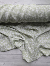 Light Green Floral Woven Look Polyester {by the half yard}