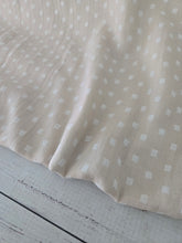 Light Tan Squares Double Gauze Cotton {by the half yard}