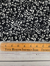 Black & White Animal Print Silky Polyester {by the half yard}