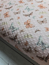 Blush Butterflies Swiss Dot Knit {by the half yard}