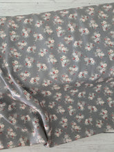 Exclusive Design- Olive Small Floral Poly Slub {by the half yard}
