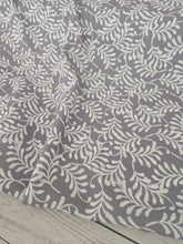 Gray & White Viny Print Air Flow Stripe Poly {by the half yard}