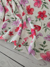 Bright Floral Silky Polyester {by the half yard}
