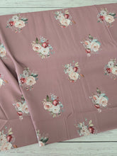Exclusive Design- Dusty Rose Medium Floral Print {by the half yard}