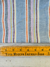 Chambray Colorful Wide Stripe Rayon Linen Blend {by the half yard}