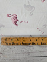 Ivory Flamingo Print {by the half yard}