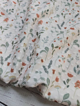 Cream Wildflower Stems Swiss Dot Knit {by the half yard}